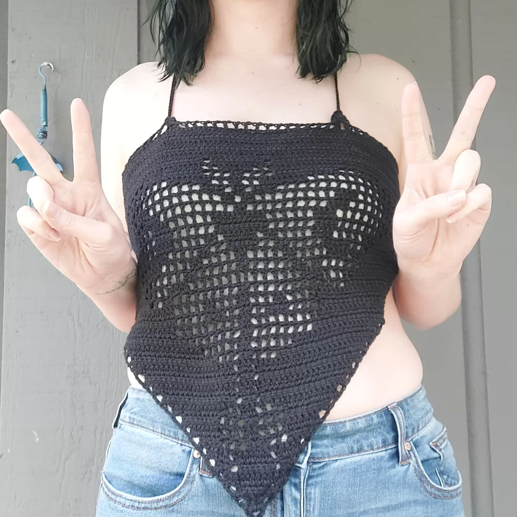crochet bandana top