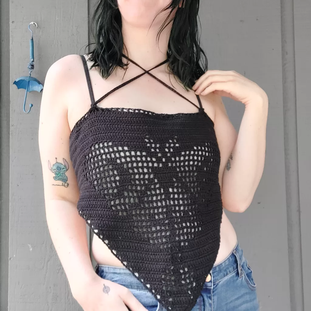 crochet bandana top